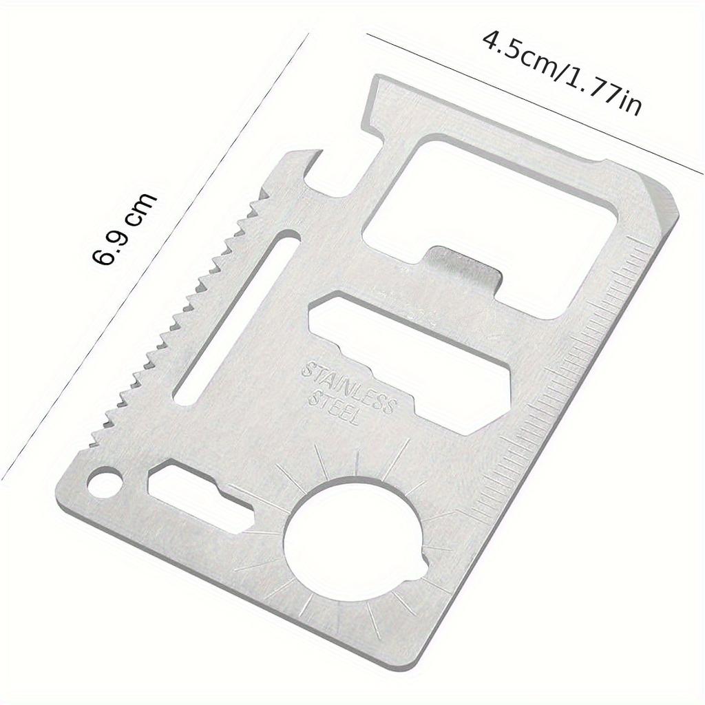 Strumento Tascabile Multifunzione Carta di Credito Edc Outdoor Apribottiglie Attrezzatura Sopravvivenza Carta Multi Gadget Multiuso Campeggio Apribottiglie Kit Portafoglio