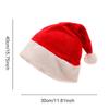 Chapeau de Père Noël de Noël Pour Adultes et Enfants Unisexe Velours Douillet Peluche Rouge Chapeaux de Noël Nouvel An Fournitures de Fête