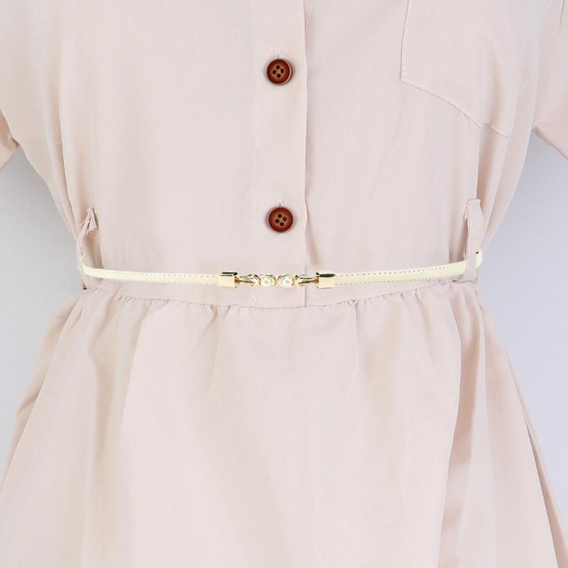 Adjustable Thin Waist Belt for Women Fashion Slimming Buckle Suit Dress Skirt Date and Office Use