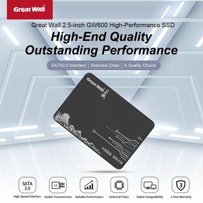 Wbudowany dysk twardy GreatWall GW600 SATA3.0 2,5-calowy 128GB/256GB/512GB/1TB/2TB/4TB SSD
