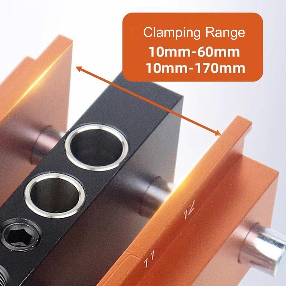 Precision Align Drill Locator Clamp Fixed Woodworking Clamp Wood Punch Tool Mortise Drilling