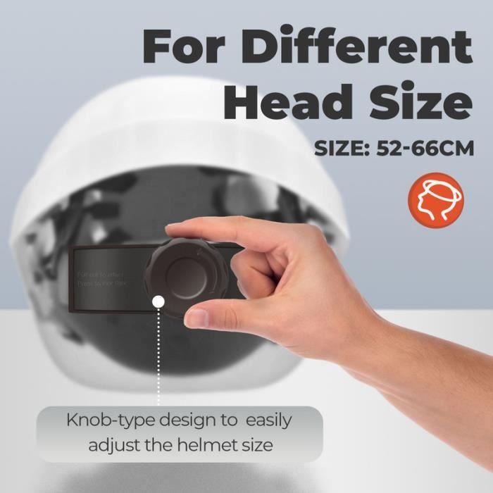 Casque De Chantier EN397 - Mustbau - Sangle 6 Points - Blanc