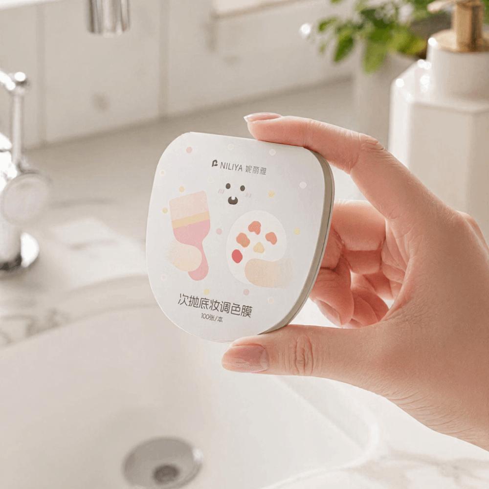 Portable Makeup Color Mixing Paper No-wash Makeup Color Mixing Tools  Makeup Accessories