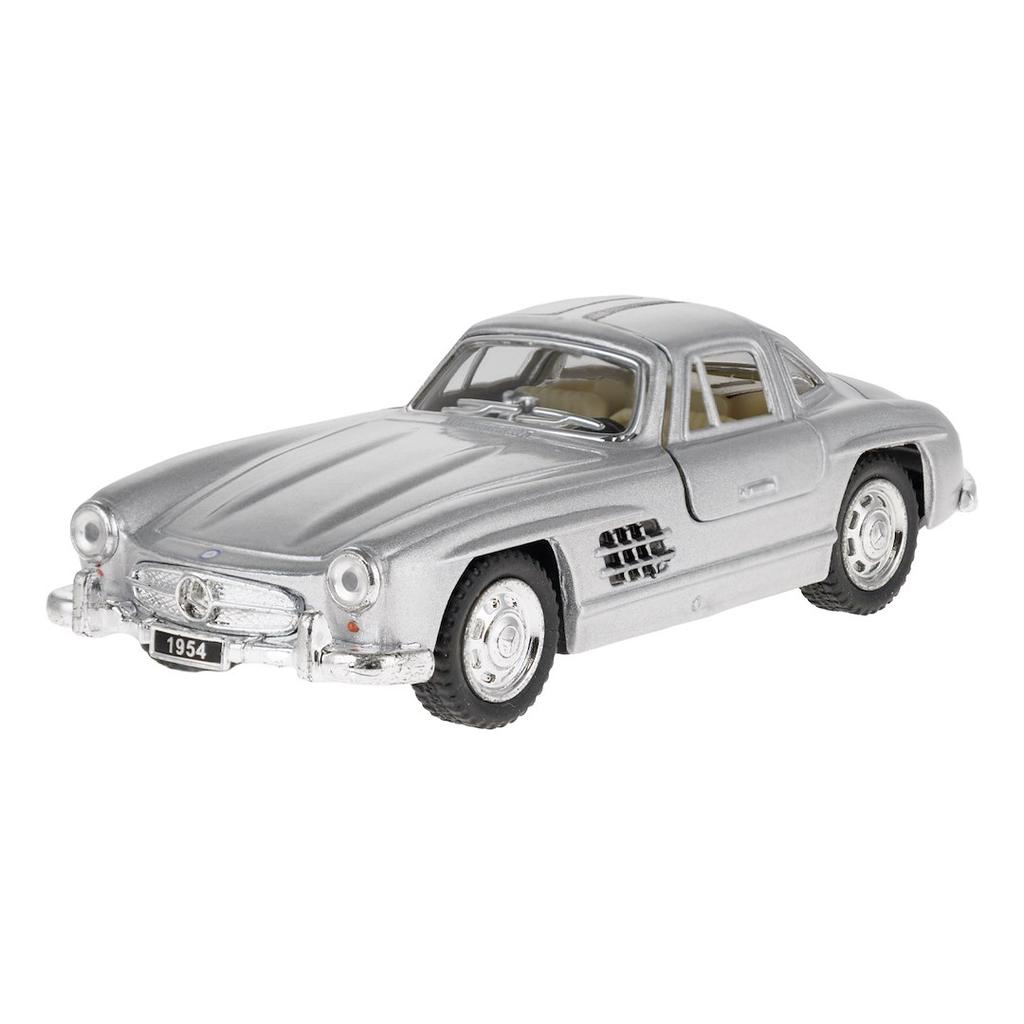Model 1:36, 1954 Mercedes-Benz 300SL, srebrny