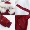 BITCED Autumn/Winter Detachable Fur Collar Women's Parka Long-Sleeved Hooded Cotton Coat Fleece Overcoat