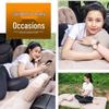 OEING Car Inflatable Travel Air Mattress with Headrest