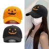 Embroidery Pumpkin Faced Baseball Hat for Family Outdoor Street Wear Dance Caps Festival Celebrate Hat Costume Accessory