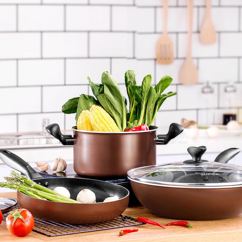 

Supor 3-Piece Non-stick Cookware Set