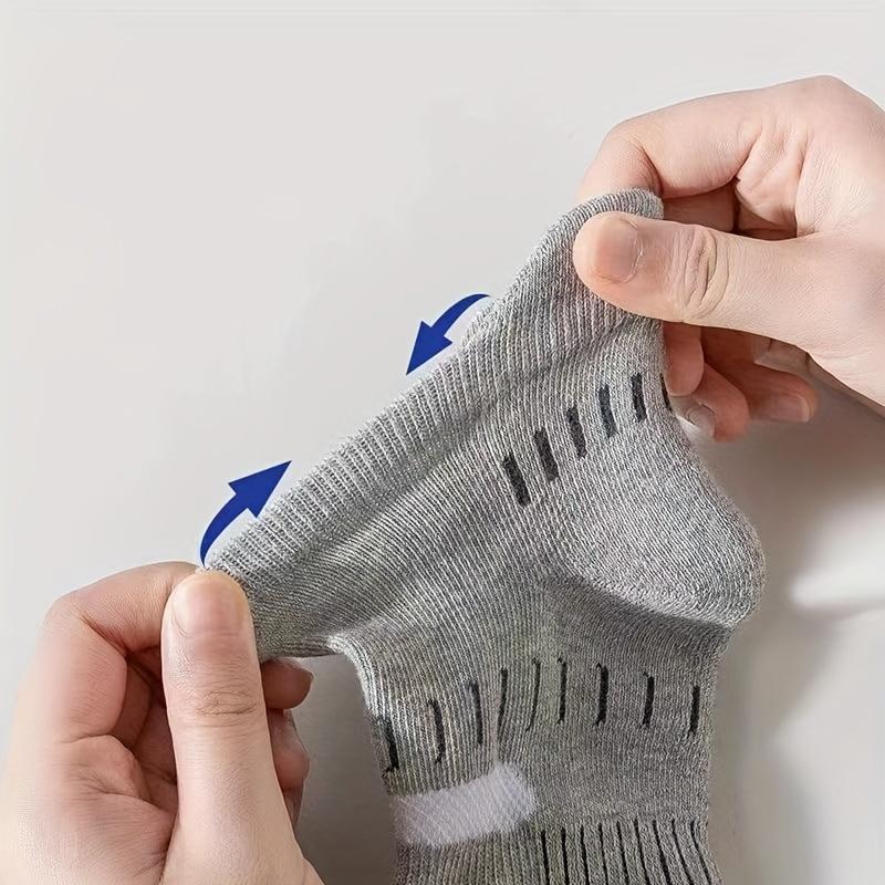 5 Paar niedrig geschnittene Söckchen für Herren, weiche Sportsocken mit geruchs- und schweißabsorbierender Wirkung, atmungsaktiv, für das Tragen im Freien zu jeder Jahreszeit