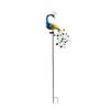 Solar Peacock Light: Waterproof Wrought Iron Garden Ornament for Lawn and Courtyard.