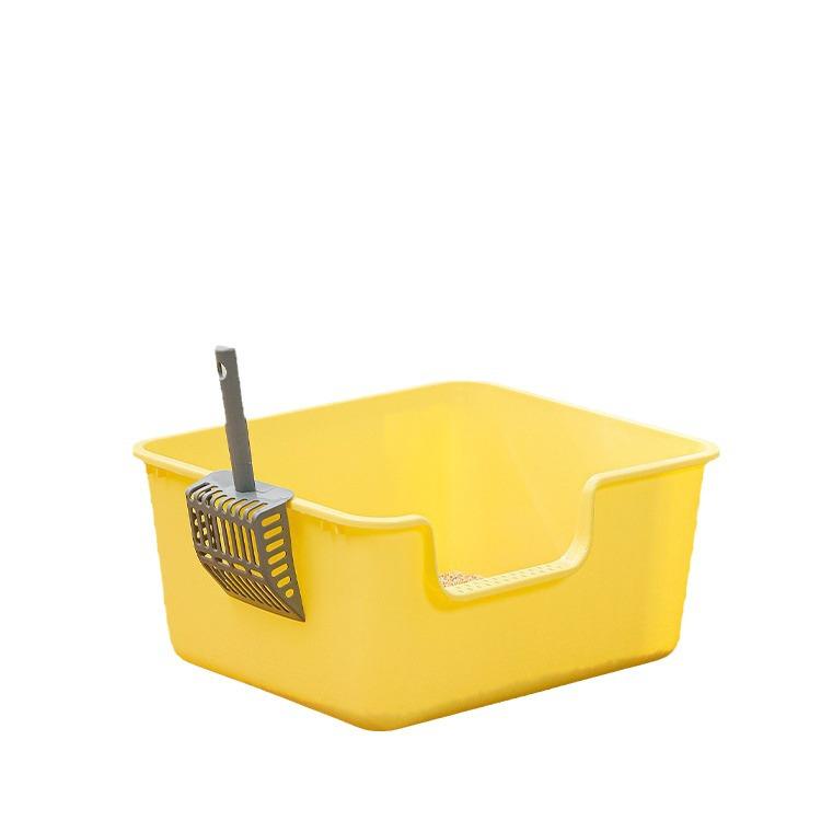 Extra Large Splash-Proof Open Cat Litter Box