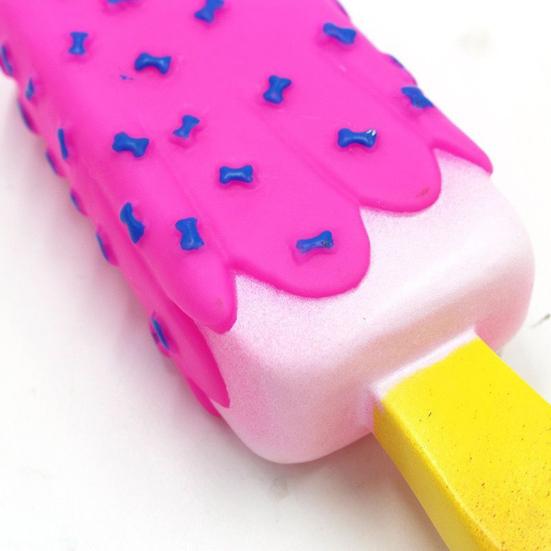 Stick Dog Chew Toy Bite Resistant Squeaky Simulated Ice Cream Pet Toy