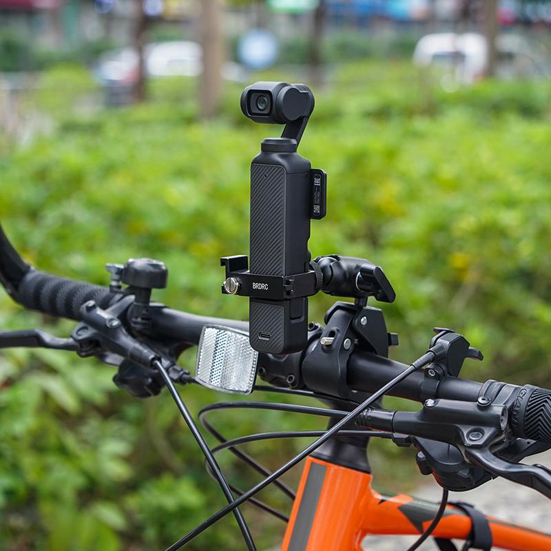 Bike Clip Mount for DJI Pocket 3/2,Bicycle Bracket Holder Fix Clamp Handheld Gimbal Camera Accessories