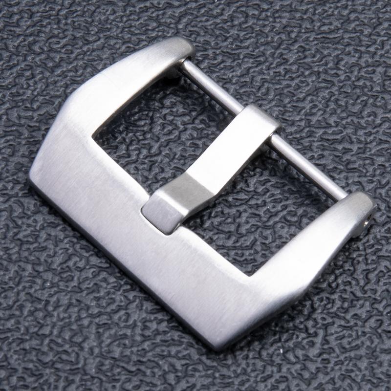 Stainless Steel Pin Tang Buckle Rubber Leather Watchband 18mm 20mm 22mm 24mm 26mm For Panerai Wristband Screw Clasp Accessories