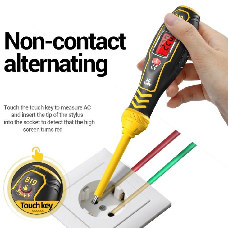 Electrician Tester Pen Word/Crossing High Torqued Screwdriver Electricity Detector Meter Buzzer Alarm Electricity Test Tool