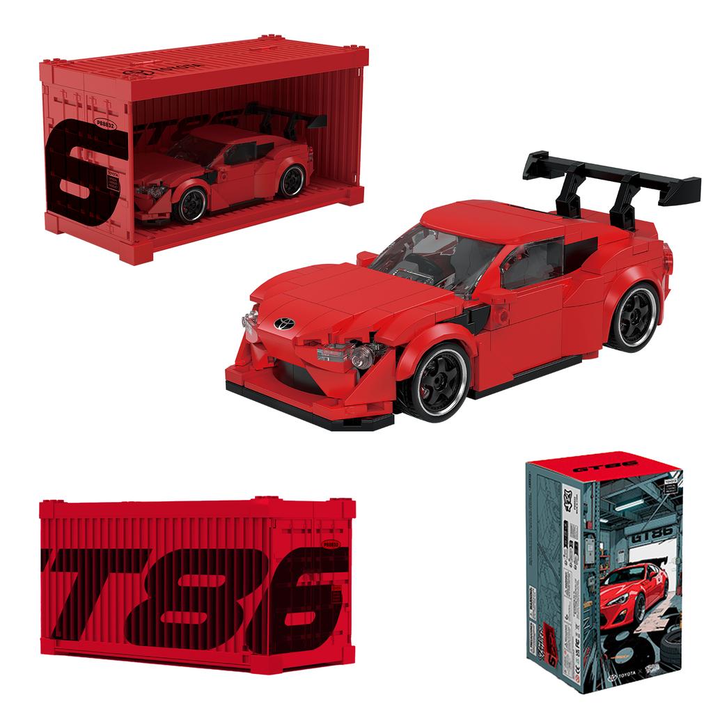 MOC PB Technical Speed Champion MX5 Racing Car Model Camper Container Building Block Brick Assembly Toys Kids Xmas Gift