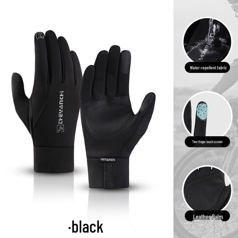 

Windproof Waterproof Touchscreen Winter Cycling Gloves for Men & Women - Thick Plus Velvet for Outdoor Skiing & Hiking XL
