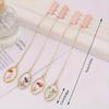 Zinc Zinc Alloy Pendant Bookmark Pendant Literary Crystal Book Clip Flower Bookmark  Book Lovers