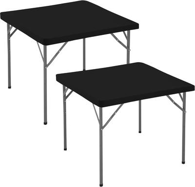 Square Fitted Tablecloth, Elastic Spandex Table Cover, Stretch Folding Table Cloths for Kitchen Dining Picnic Patio Party Tables