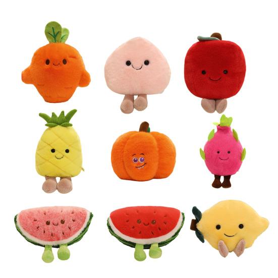 Mignon Mini Fruit Peluche Jouet Animaux en Peluche Doux pour Enfants Réaliste Câlinable Jouet à Câliner pour Machines à Griffes Prix Cadeau d'Anniversaire