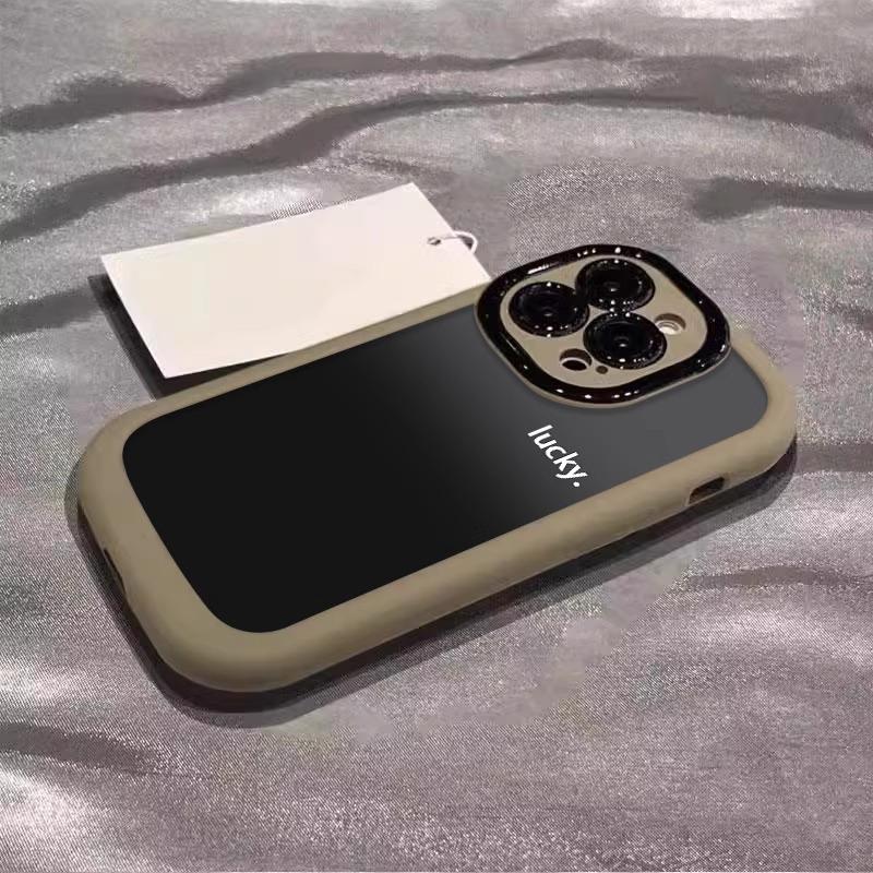 Applicable To Apple 16promax Mobile Phone Case New Painted Iphone14pro Simple Gradient 15 Puff 13 12