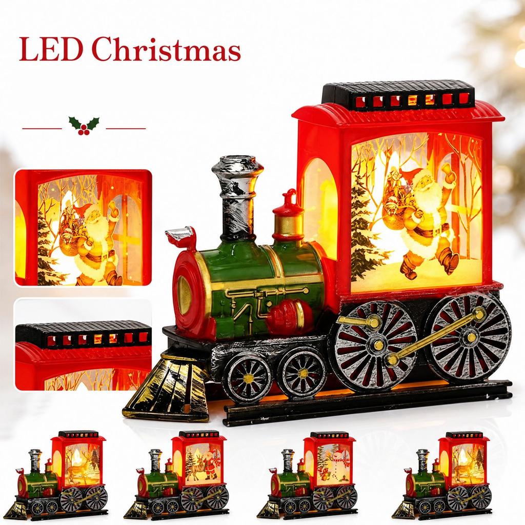 Weihnachtszug Elektronische Kerze Nachtlicht für Feiertagsparty-Dekorationen und Geschenke