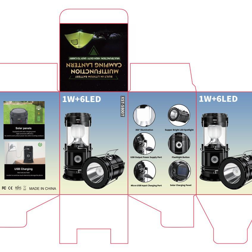 Multifunctional Outdoor Solar LED Camping Light