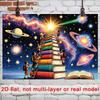 2D Outer Space Planets & Books Photography Background