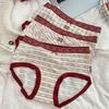 Lucky Girl Soft Hip-Wrapping Women's Underwear - Smooth, Skin-Friendly Ankara Red Triangle Panties