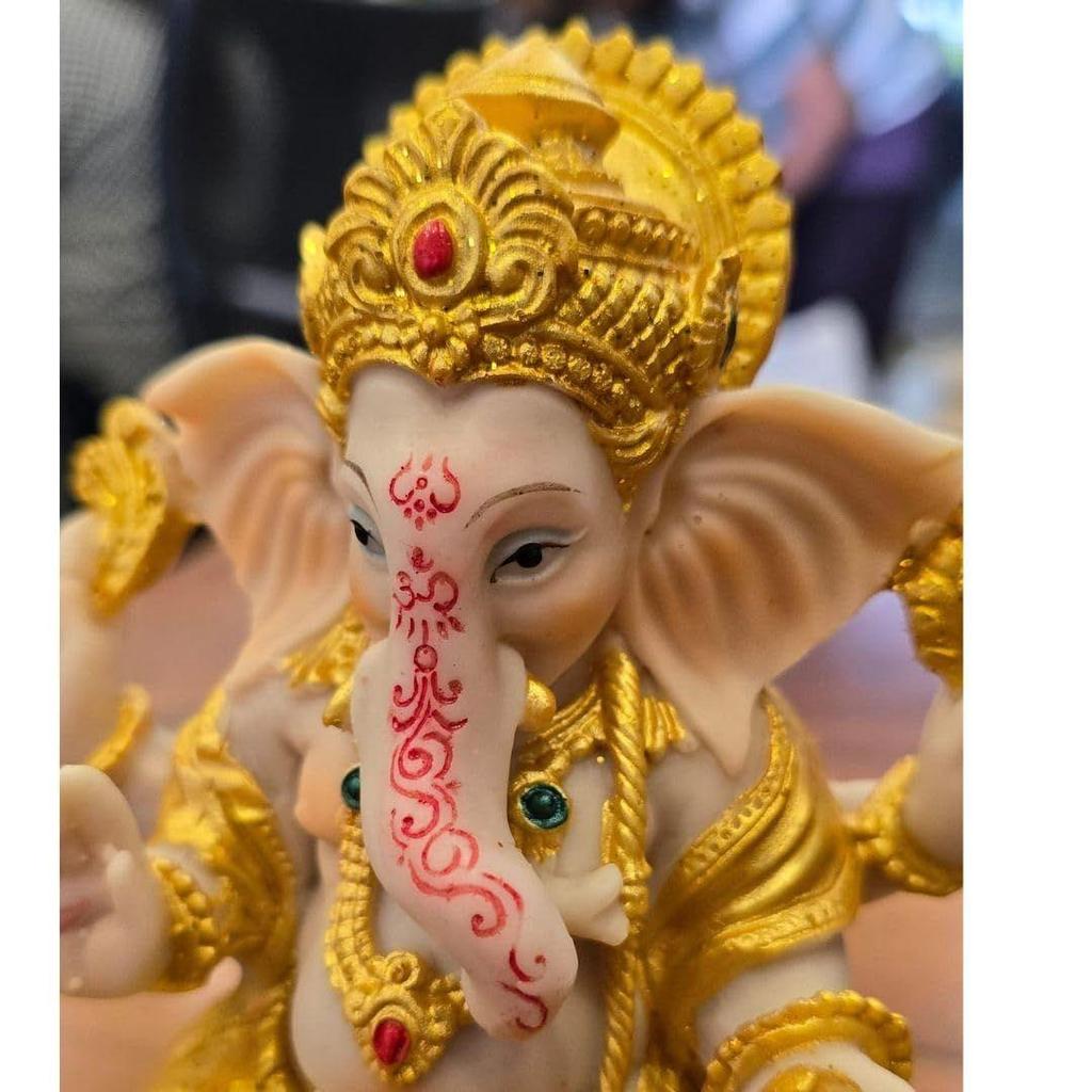 1 Piece Premium Decorative Lord Ganesha Statue & Idols for Home, Office, and Pooja for Festivals, Weddings, and Special Occasions