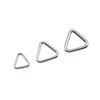 Closed Triangular Clips Triangle Rings Snap Hooks Iron Jewelry Making Assembly Parts Style Closed Triangle Bail