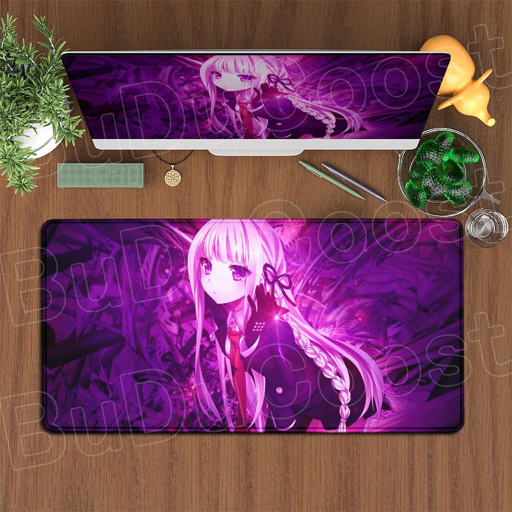 900x400mm Computer Keyboard Desk Mats Hot Anime Danganronpa Speed Mouse Pad Non-slip Gaming Laptop Carpet PC Rubber Accessories