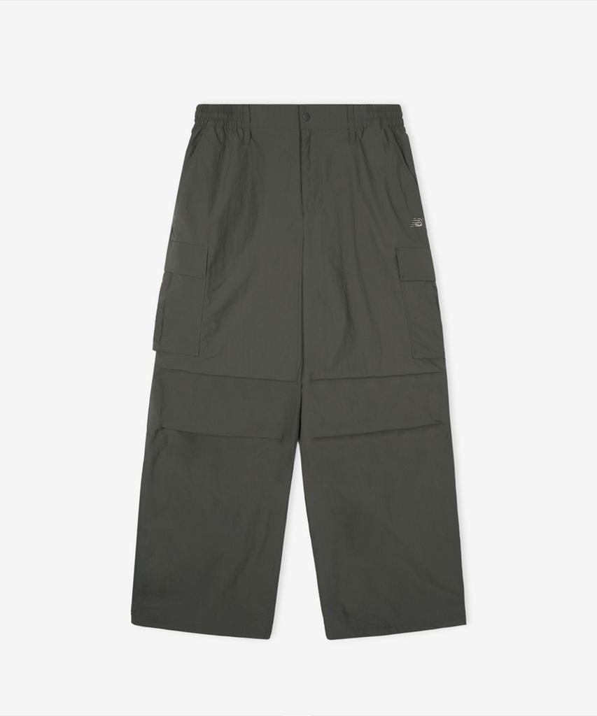Nyuballanseu Nbntg21513 / Uni Frozen Cotton-Like Cargo Wide Pants (Dark Khaki)