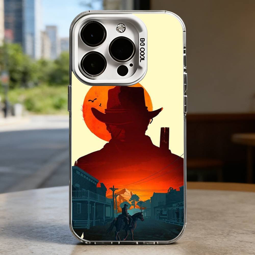 Red D-Dead R-Redemption Hard Phone Case for IPhone 16 15 14 13 12 11 Pro Max Plus16E X XR XS Max shockproof Full Cover