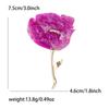 New Classic Acrylic Rose Brooches for Women Unisex Plant Flower Pins Casual Party Jewelry Accessories Gifts Friends Decoration