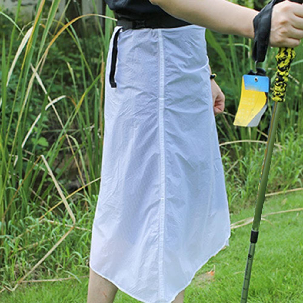 Silicone Coated Nylon Hiking Skirt Ultralight Waterproof Kilt Packable Rain Skirt  for Men Women