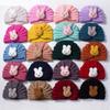 European & American Kids' Knit Wool Winter Hat - Cute Rabbit Cartoon Beanie