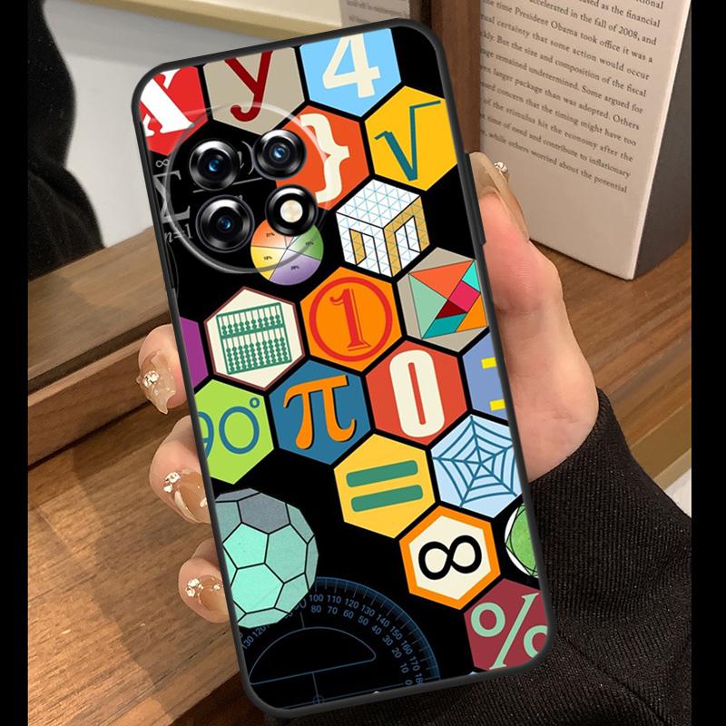 Math Formula Pi Case For OnePlus 15 13 12 11 10 15R 13R 12R 10T 13T OnePlus Nord 5 CE 4 3 Lite N20 N30 Cover