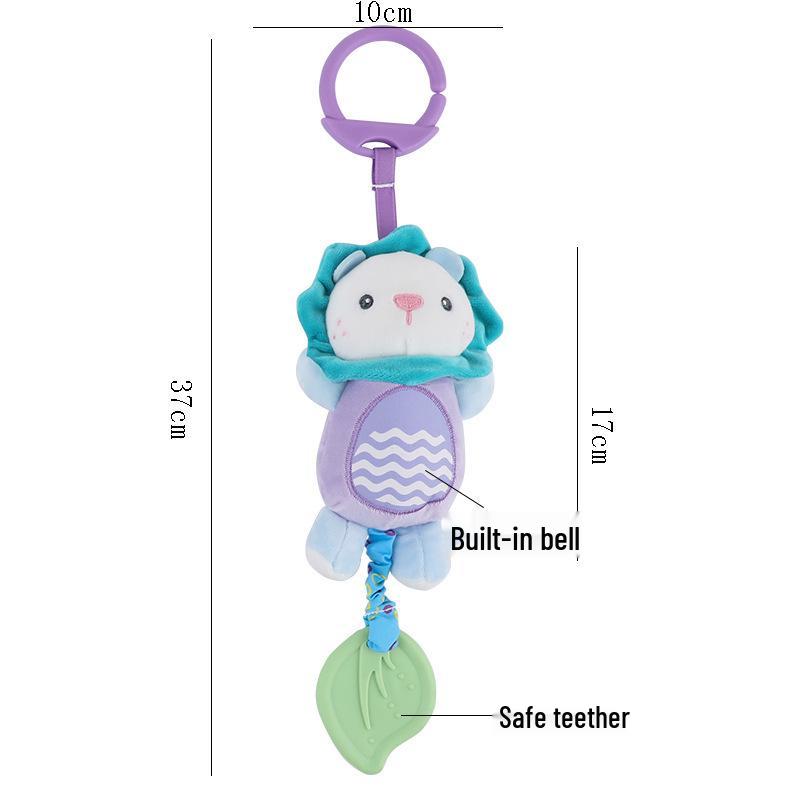 Baby Plush Animal Rattle Chime: Hanging Toy for 0-3 Years
