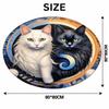 Non-Slip Mandala Area Rug Moon Star Print Cat Shaped Carpet  Sofa Coffee Table Decor