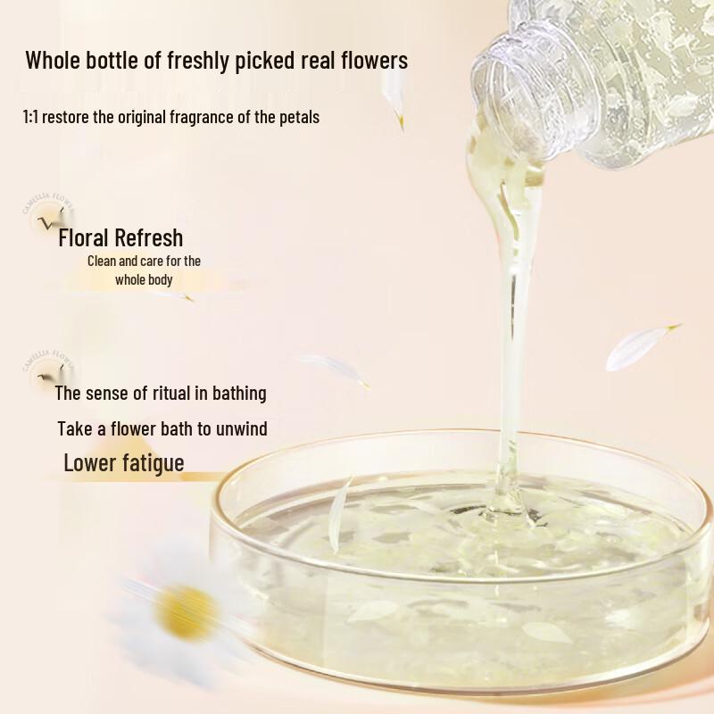 Accen Real Fresh Flower Petal Shower Gel