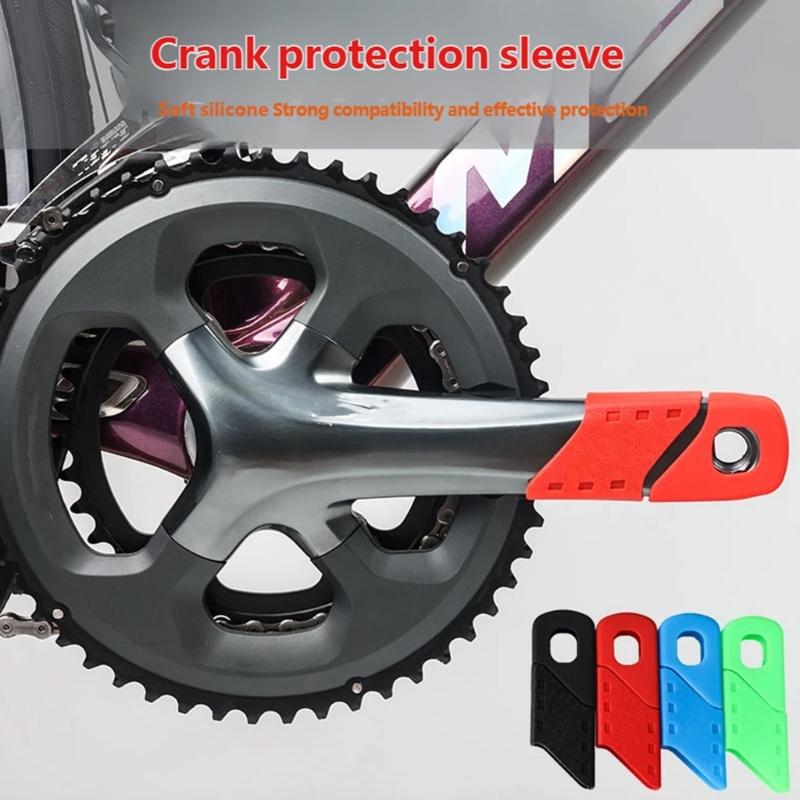 2pcs Bike Cranks Cover Guards Soft Durability Bike Cranks Protectors Suitable for Various Cycling Conditions