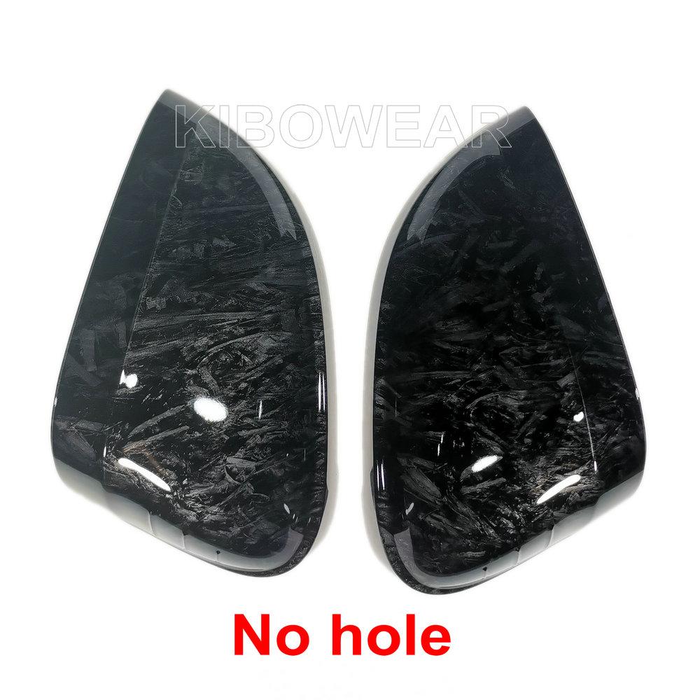 Pair for VW Golf MK8 GTI GTD Side Mirror Covers Caps ( Forged Carbon Look)   2022 VIII 8 R E-GOLF