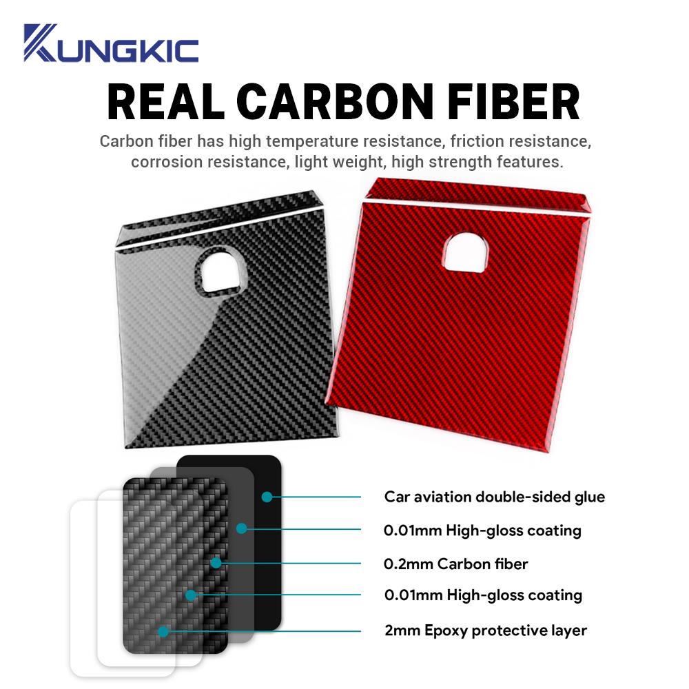 Real Soft Carbon Fiber Sticker For Renault Fluence Megane RS 2009 2010 2011 2012 2013 2014 LHD Driver's Storage Box Panel Trim