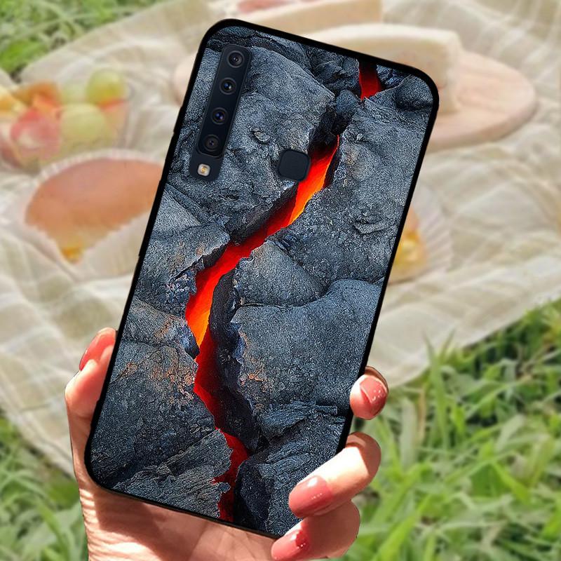 For Samsung A9 2018 Case Cover A7 2018 Silicone Soft Marble Black Bumper Funda Coque for Samsung Galaxy A7 A9 2018 Protective