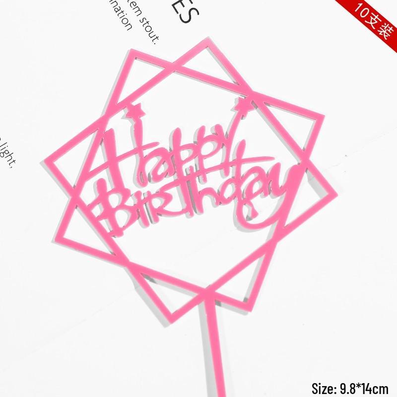 Pink Themed Cake Decor: Heart & Cloud Balloons with Insert Cards for Birthday Parties