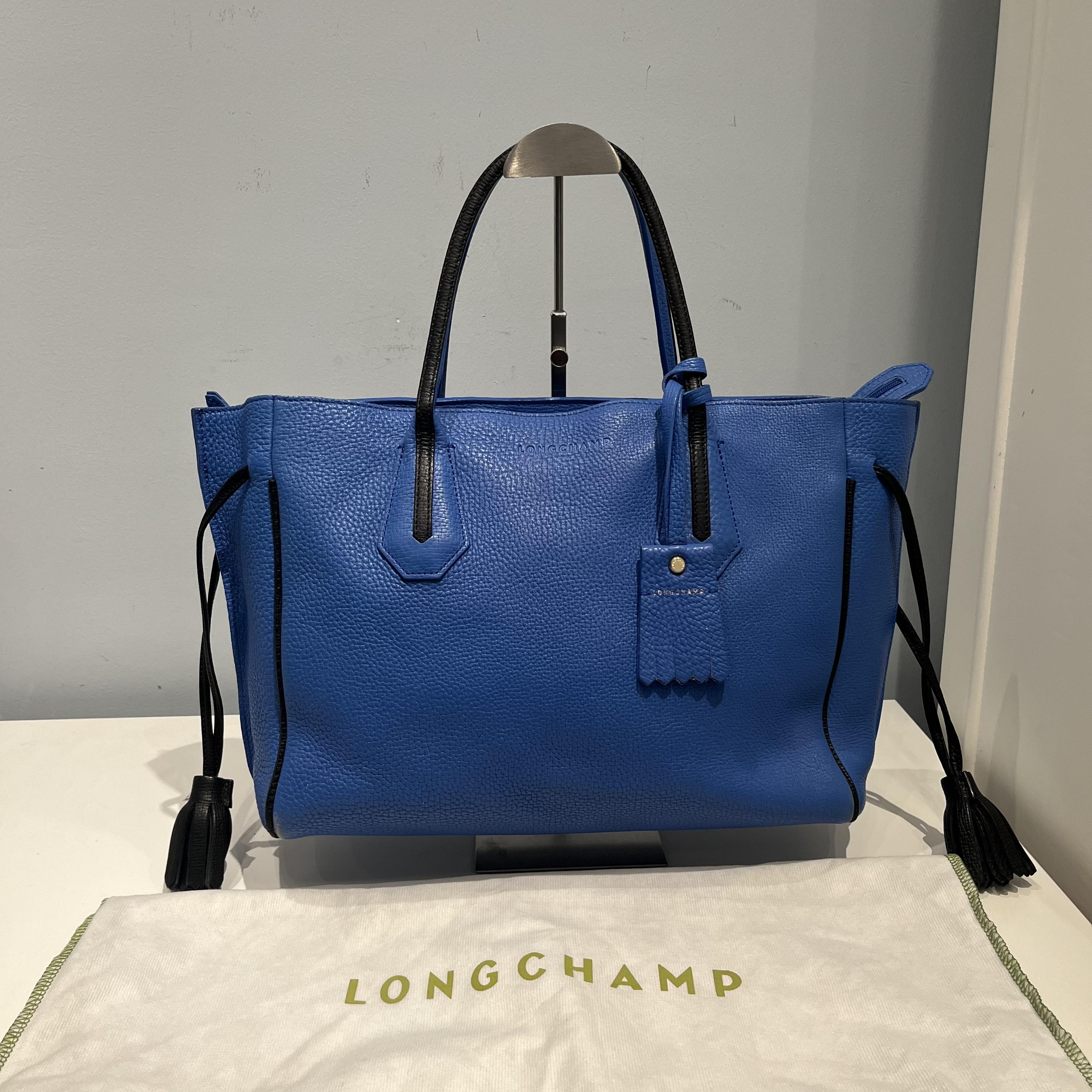 [Pre-Owned] Series Blue Leather Handbag - Excellent #4EX4HF ONE SIZE