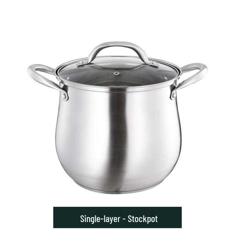 304 Stainless Steel Thickened Drum Stockpot