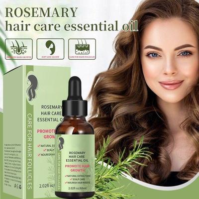 Rosmarin-Haarpflege-Essenzöl, weich und pflegend, verbessert trockenes Haar, Haarpflege-Essenz, 60 ml