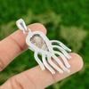 Friendship Day Deal Natural Red Brecciated Mookaite Pendant 925 Sterling Silver